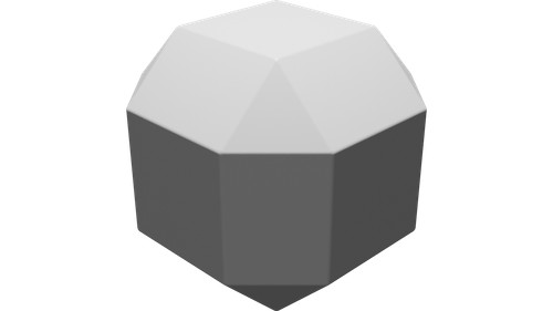 Vaso geometrico cubo - vaso, per